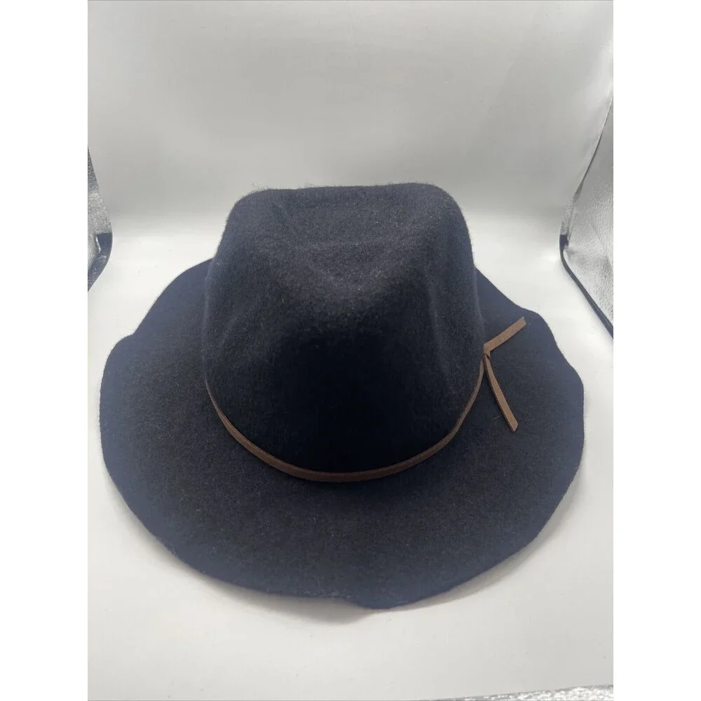 Brixton Valley Fedora Wool Hat In Black One Size New
